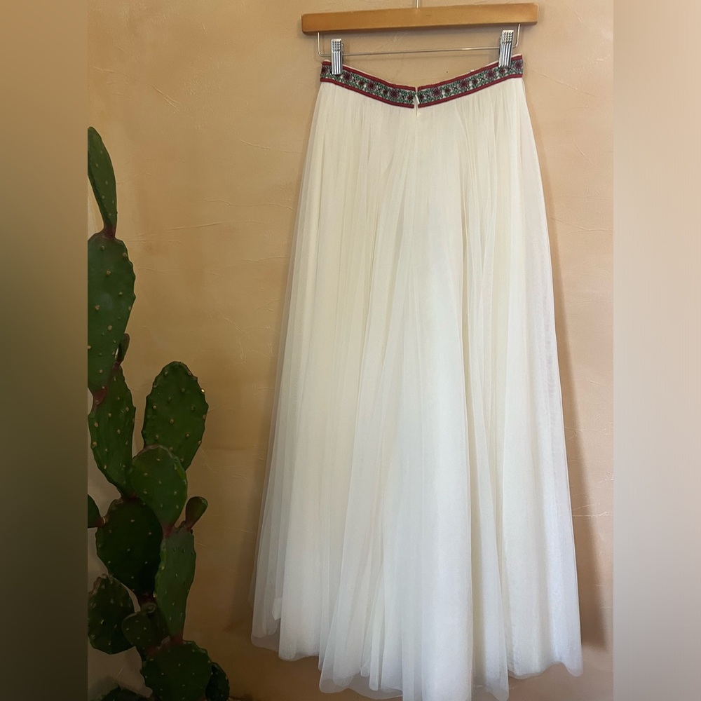 Sherri Hill two piece gown tulle skirt full floor length - Picture 9 of 12